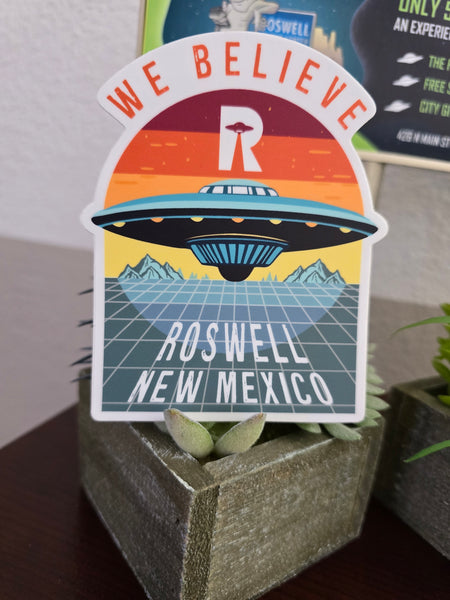 Retro Believe Sticker