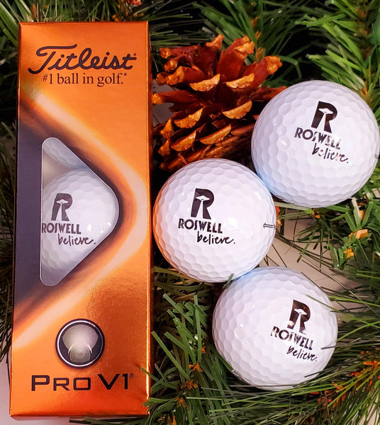 3PK - Titleist Pro V1 with the Roswell Logo